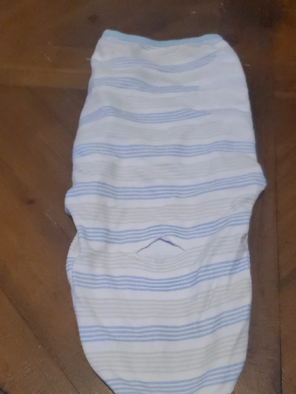 SwaddleMe Light Blue and White Striped Swaddle Sack